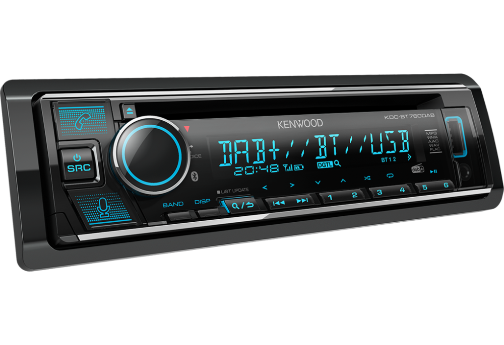 Kenwood KDC-BT760DAB CD/USB-Receiver mit Bluetooth und DAB+ (inkl. Antenne)