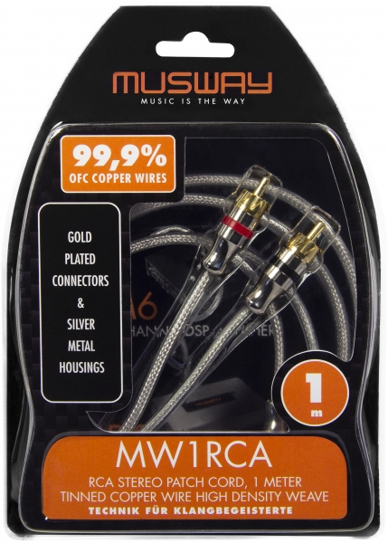 MUSWAY MW1RCA | Cinchkabel 2-Kanal 1m