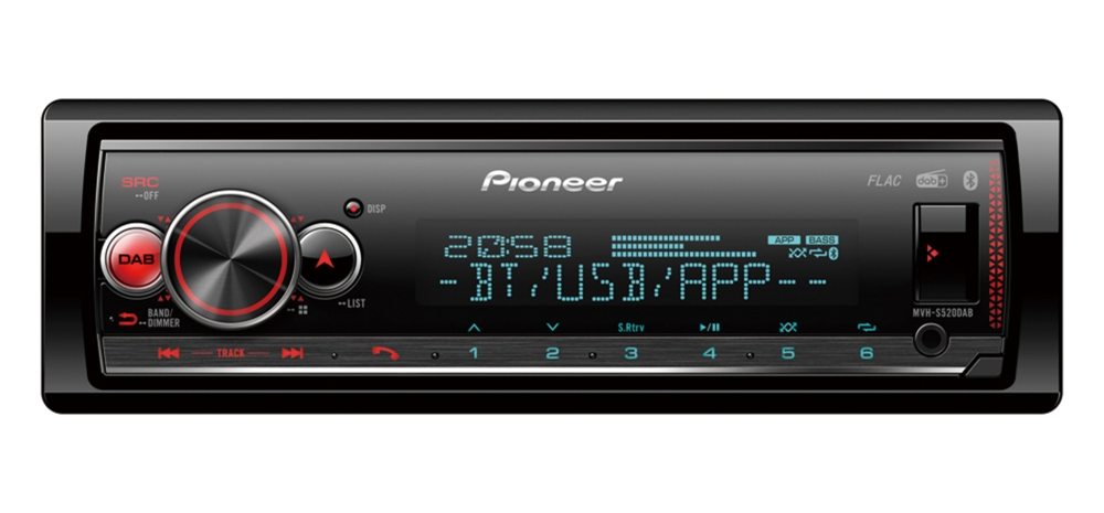 Pioneer MVH-S520DAB Digital Media Receiver mit Bluetooth & DAB+ (ohne Antenne)