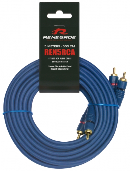 Renegade REN5RCA 2-Kanal Cinchkabel 5m