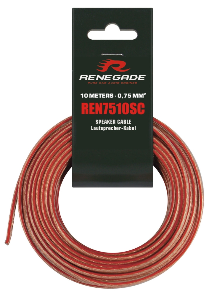 Renegade REN7510SC 2x0.75mm2 Lautsprecherkabel (10m)