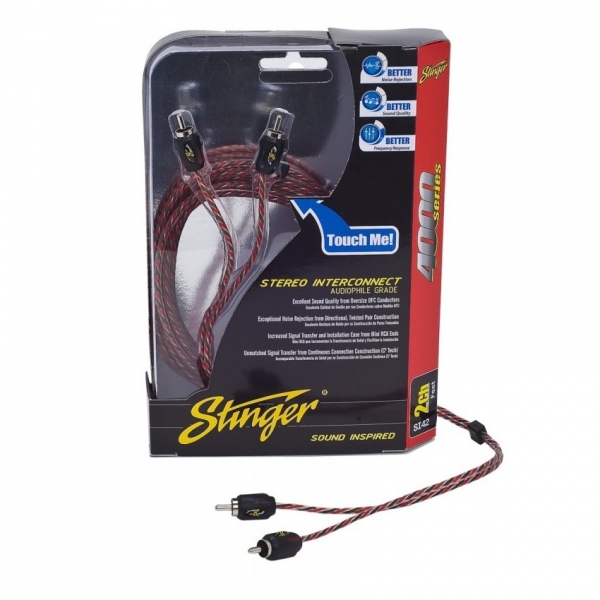 Stinger SI429 2-Kanal Cinchkabel 2,7m
