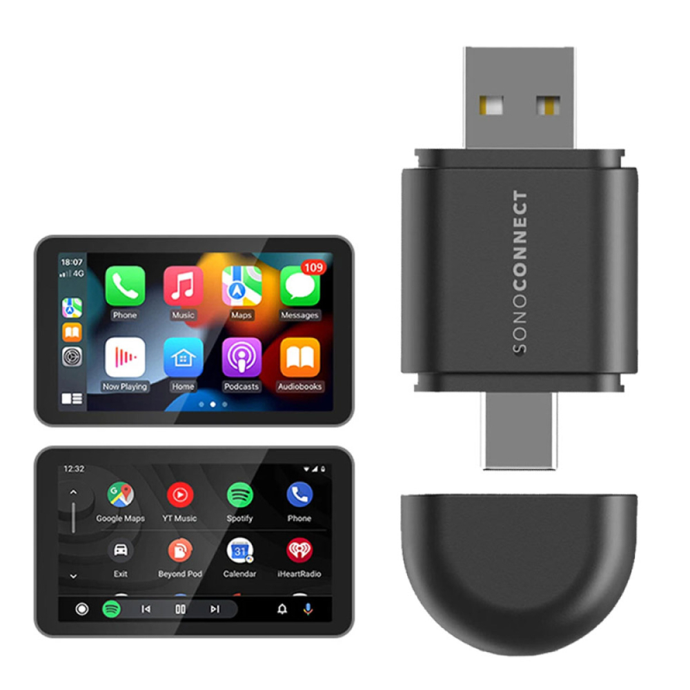 SonoConnect SC-MiWCA | Wireless CarPlay & Android Auto Adapter