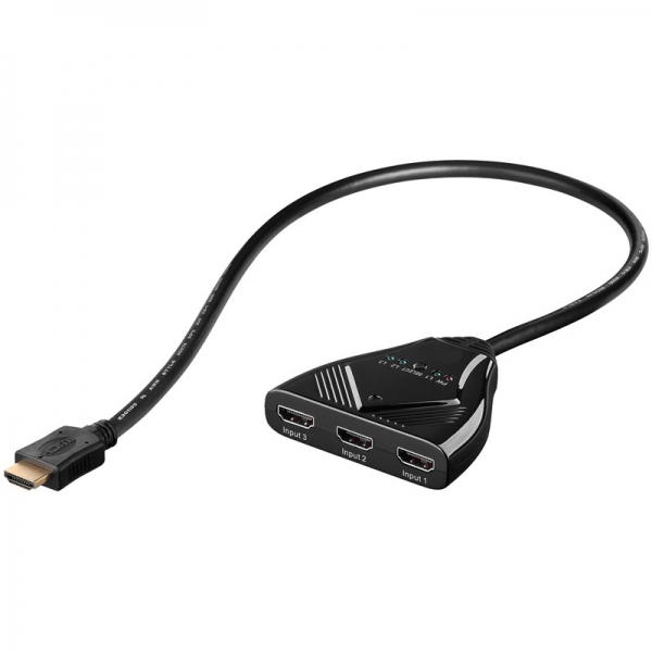 Ampire HDMI Umschaltbox 3x Eingang, 1x Ausgang (automatisch)