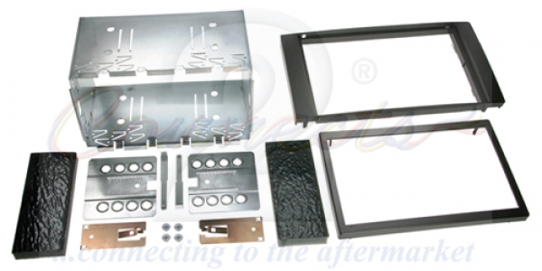 Radioblende Ford C-Max, Fiesta, Focus, Fusion, Galaxy, Kuga, S-Max schwarz (2 DIN Einbauset)(CT23FD01)