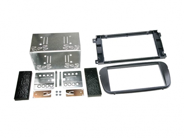 Radioblende Ford C-Max, Focus, Mondeo ab 2007 schwarz (2 DIN Einbauset)