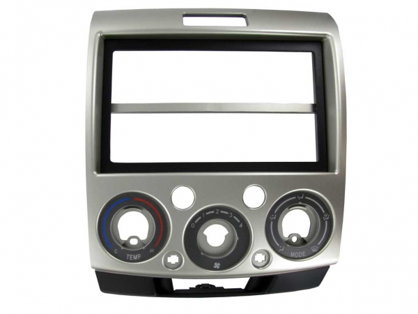 Radioblende Ford Ranger ab 2007 silber (2 DIN Einbauset) - (CT23FD14)