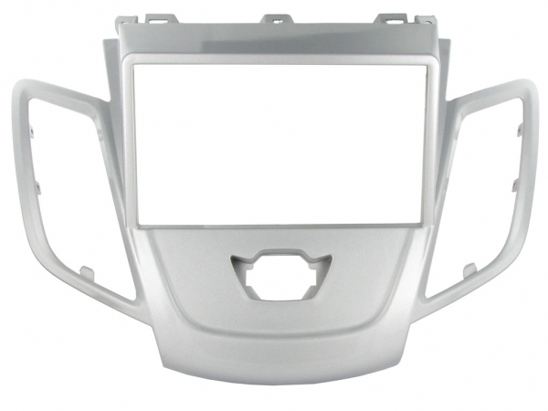 Radioblende Ford Fiesta ab 2008 ohne Display silber (2 DIN Einbauset) - (CT23FD16)