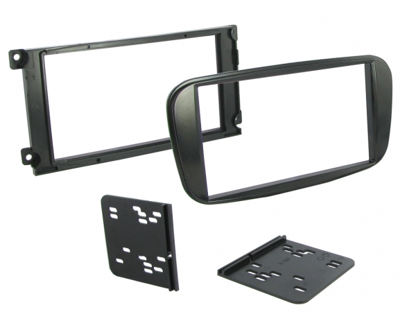Radioblende Ford Focus, Galaxy, Kuga, Mondeo, S-Max hochglanz schwarz (2 DIN Einbauset)(CT23FD333)