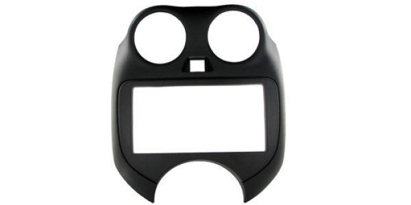 Radioblende Nissan Micra ab 2011, Pulse ab 2011 schwarz (2 DIN Einbauset)(CT23NS10)
