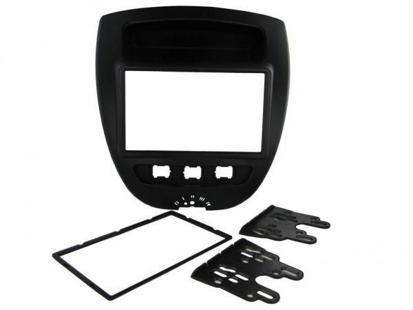 Radioblende Citroen C1, Toyota Aygo, Peugeot 107 ab 2005 (2 DIN Einbauset)