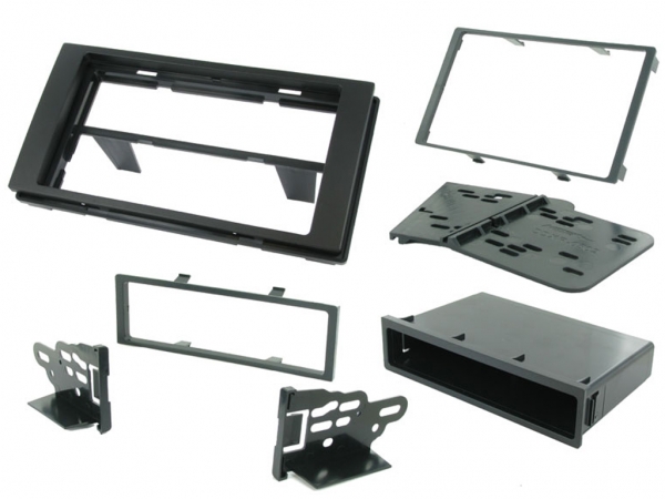 Radioblende Ford C-Max, Fiesta, Fusion, Galaxy, Kuga, S-Max schwarz (1 & 2 DIN Einbauset) (CT24FD36)