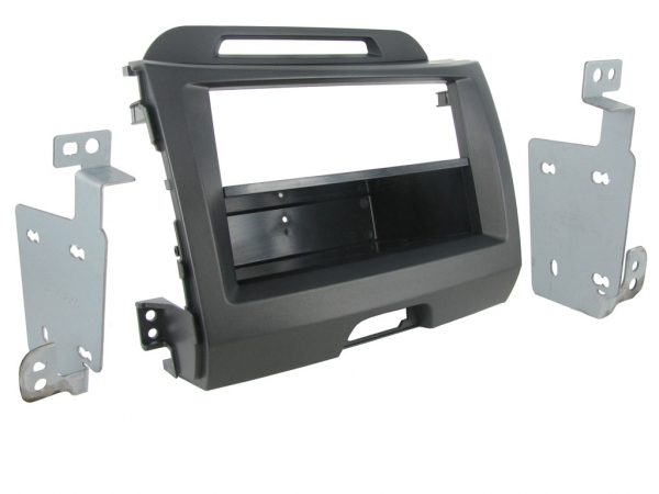 Radioblende Kia Sportage ab 2010 dunkelgrau (CT24KI18)