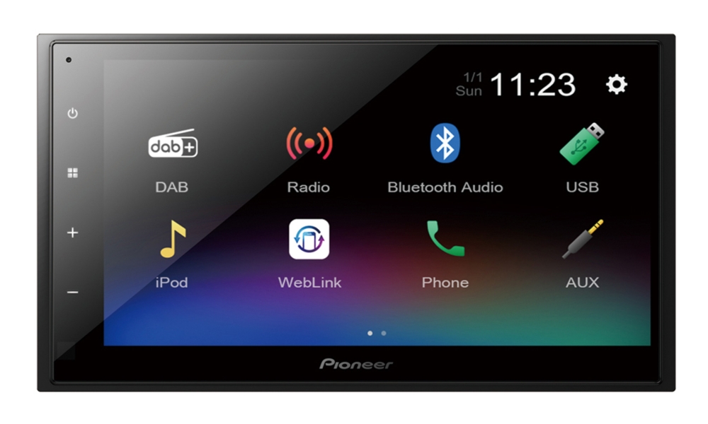 Pioneer DMH-A340DAB Mediareceiver mit Touchscreen, DAB+ & Bluetooth (ohne Antenne)